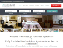 Tablet Screenshot of mississauga-furnished-apartments.com